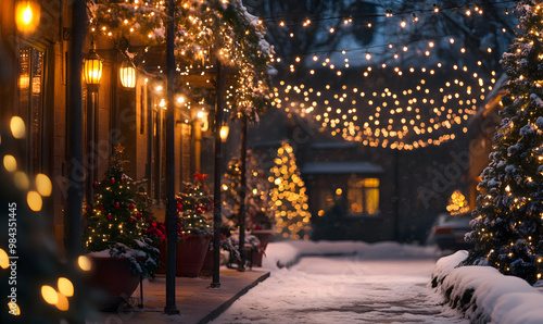 Wallpaper Mural Christmas and New Year-themed graphic background Torontodigital.ca