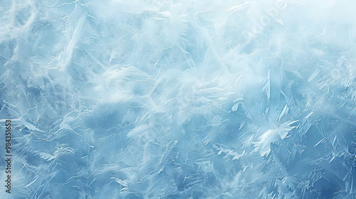 Wallpaper Mural Abstract Ice Texture with Detailed Scratches and Frosted Appearance in Light Blue Hues Torontodigital.ca
