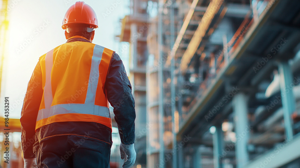 Work safety concept. regulations and standard in industry Work safety concept. regulations and standard in industry