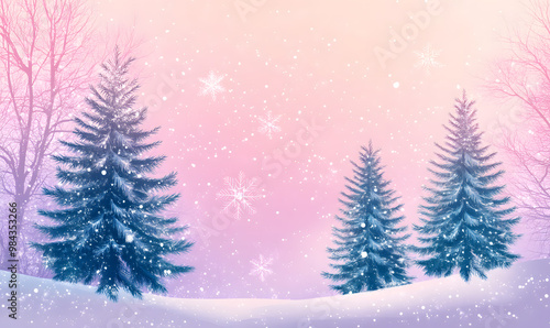 Christmas and New Year-themed graphic background