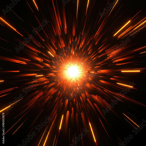 explosion of light with Generative ai