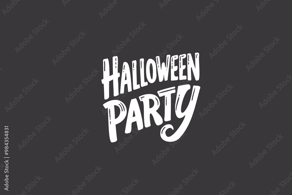 Happy Halloween Party handwritten text. Hand lettering typography. Modern brush ink calligraphy isolated on black background for holiday banner, poster, greeting card, party invitation. Happy Halloween Party handwritten text. Hand lettering typography. Modern brush ink calligraphy isolated on black background for holiday banner, poster, greeting card, party invitation.