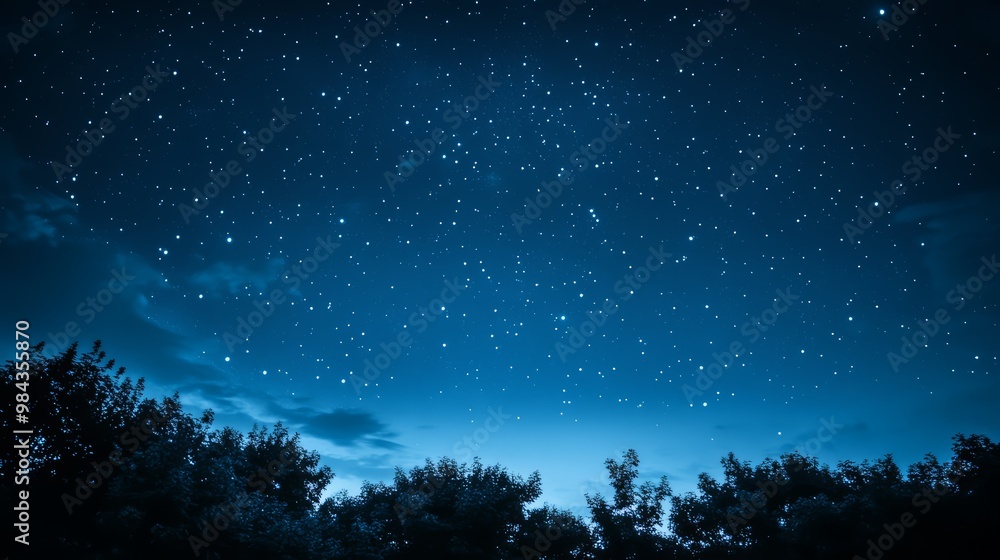A clear night sky filled with stars A clear night sky filled with stars