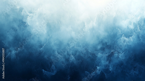 Abstract White And Blue Cloud Layers With Wispy Smoke Textures photo