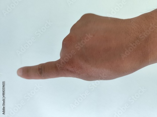 finger pointing finger