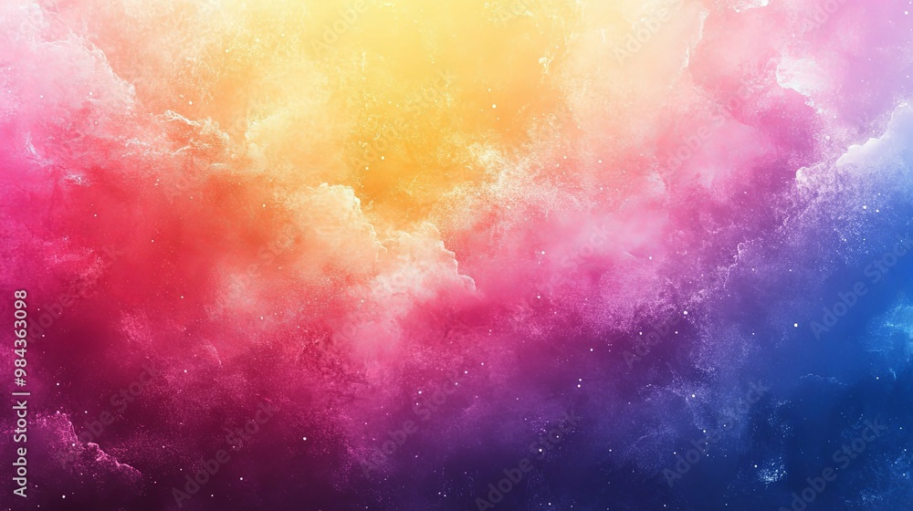 Abstract Gradient Sky with White Specks
