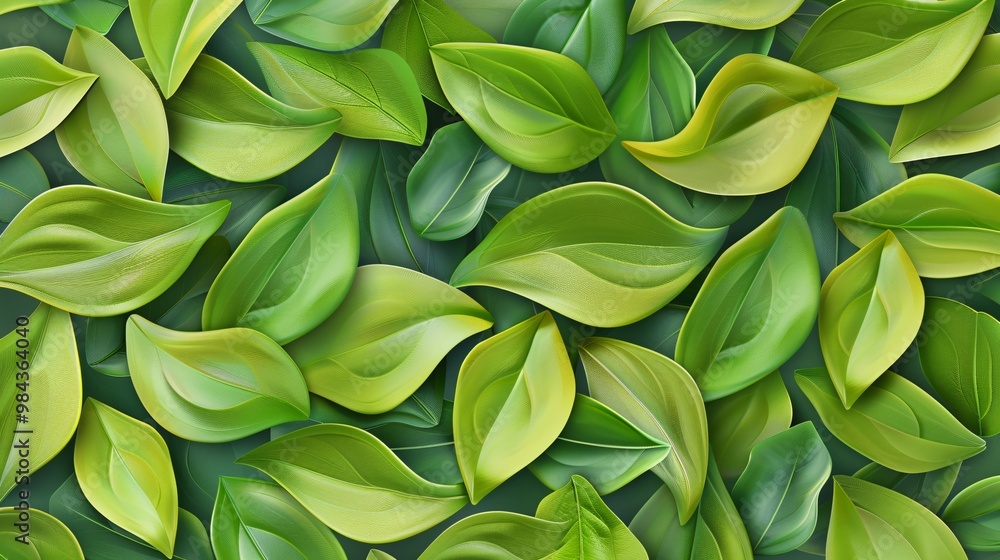 Abstract leaves create a unique wallpaper, a design that echoes natural patterns. Green artwork, a depiction of leaf textures. Abstract leaves create a unique wallpaper, a design that echoes natural patterns. Green artwork, a depiction of leaf textures.