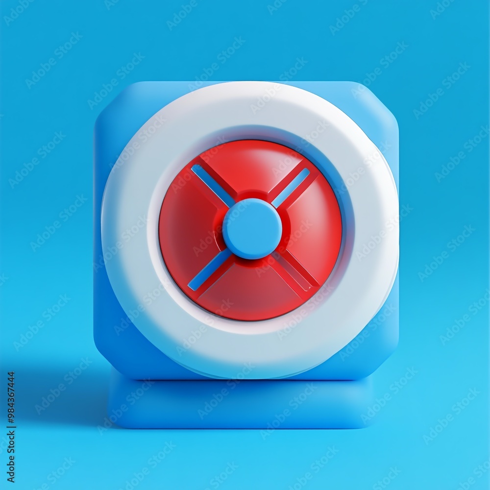 3D Initiative Icon: Actions to Achieve Strategic Goals Logo Illustration 3D Initiative Icon: Actions to Achieve Strategic Goals Logo Illustration