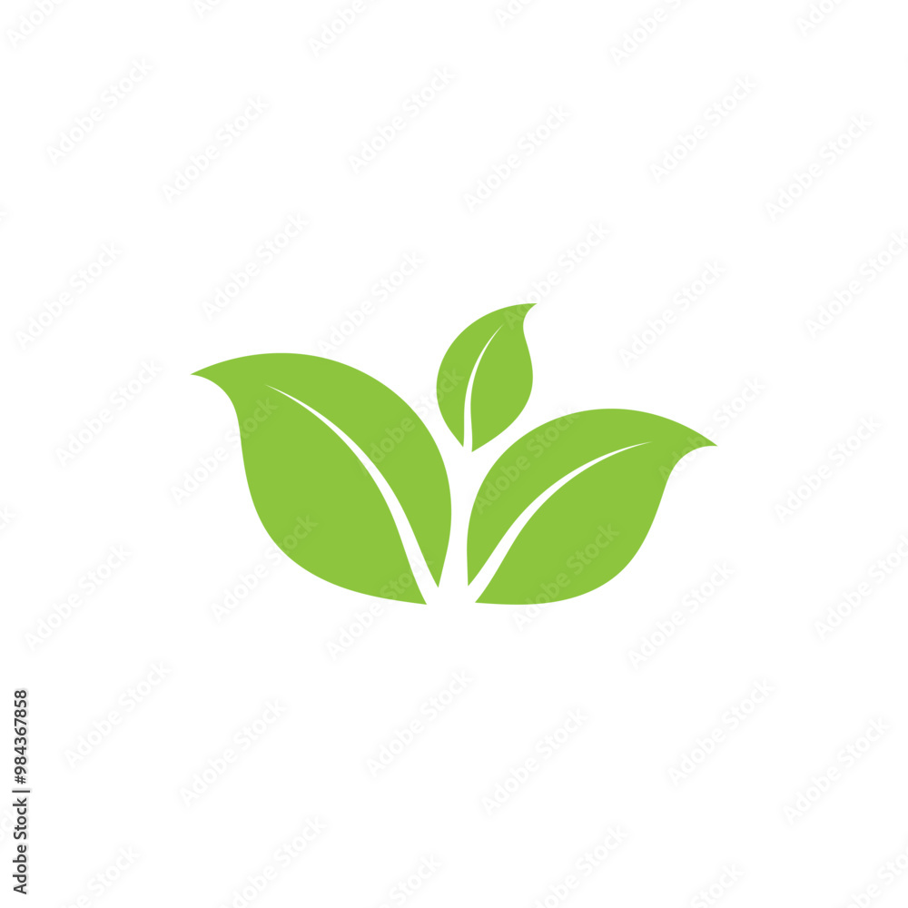 Natural leaf logo icon illustration Natural leaf logo icon illustration