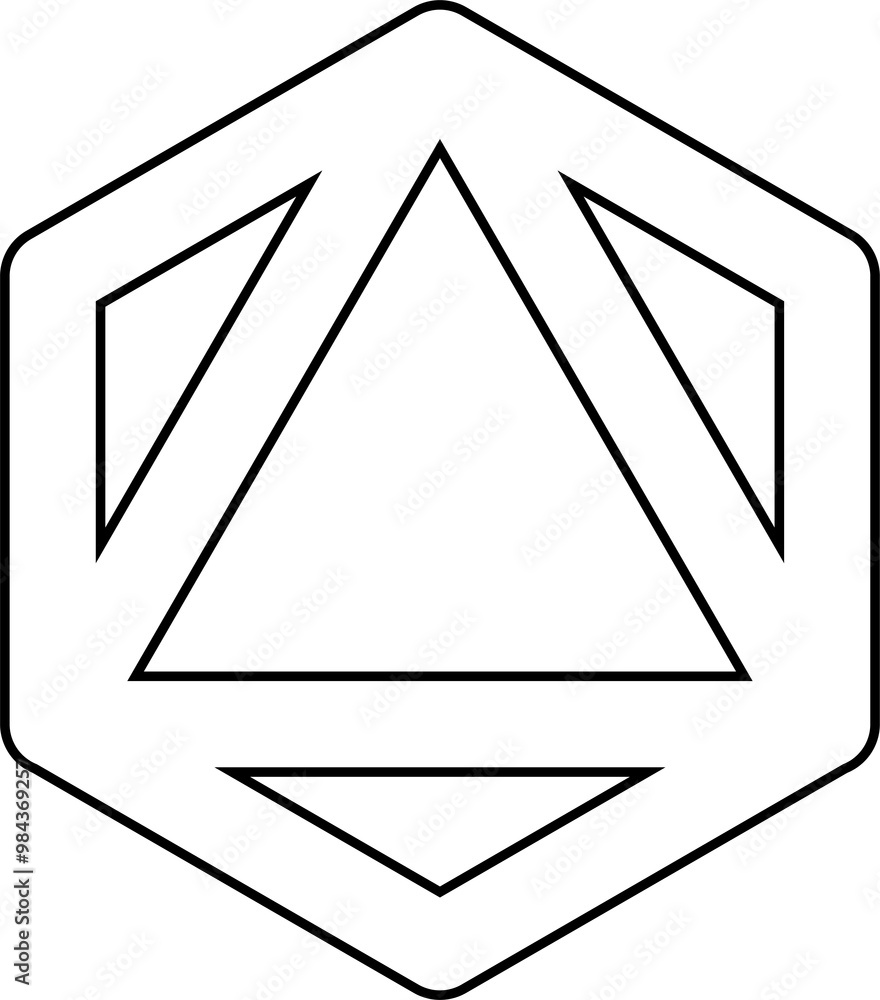 Triangle line shapes. Geometric element Triangle line shapes. Geometric element