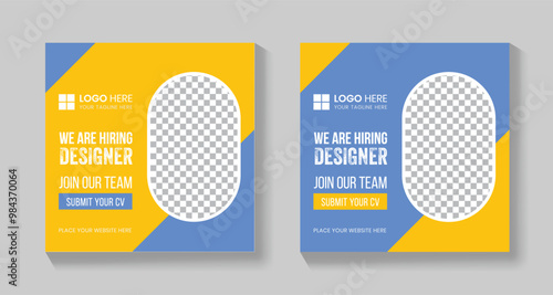 Job Hiring Social Media Post Template