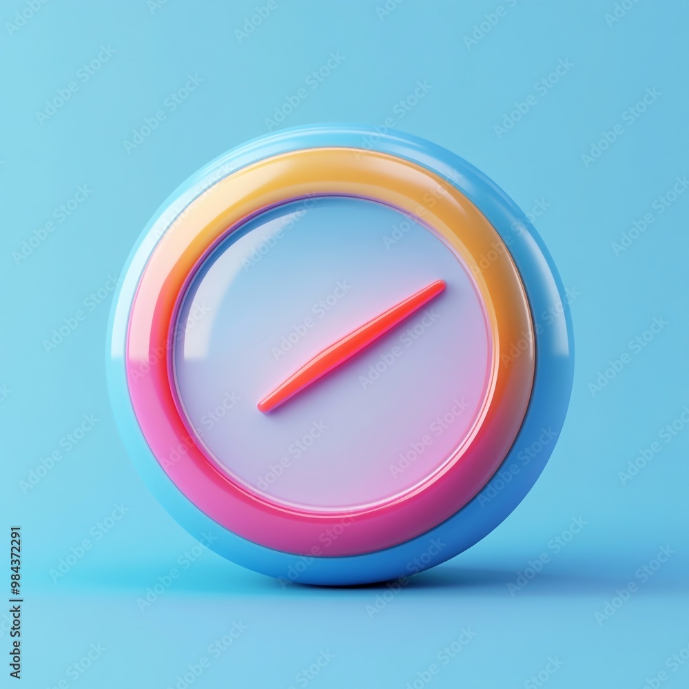 3D Queue Icon: System for Managing Support Requests Logo Illustration 3D Queue Icon: System for Managing Support Requests Logo Illustration