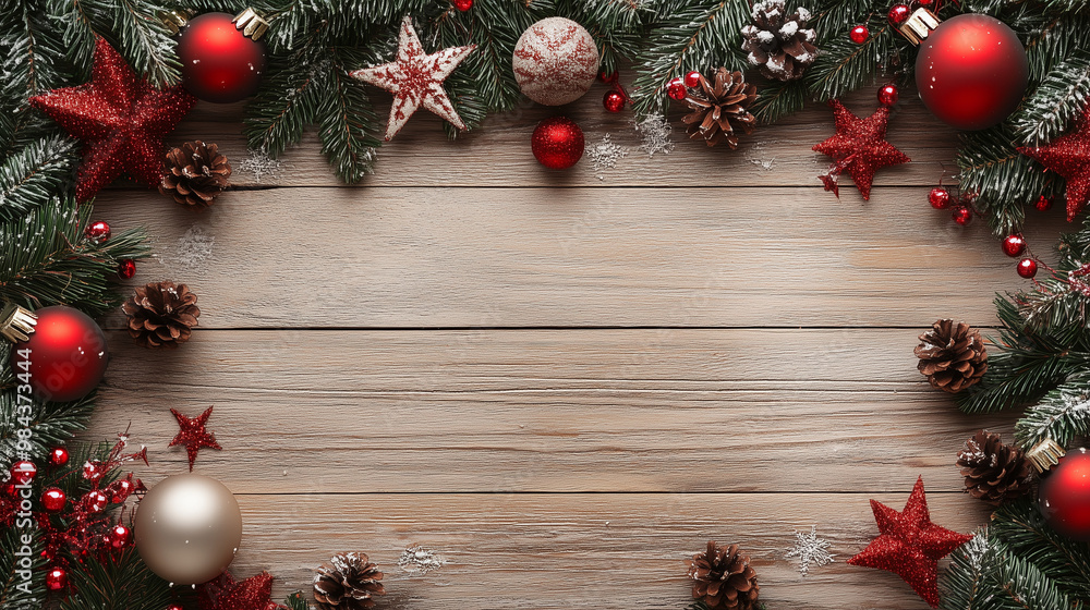 christmas background with fir branches and decorations christmas background with fir branches and decorations