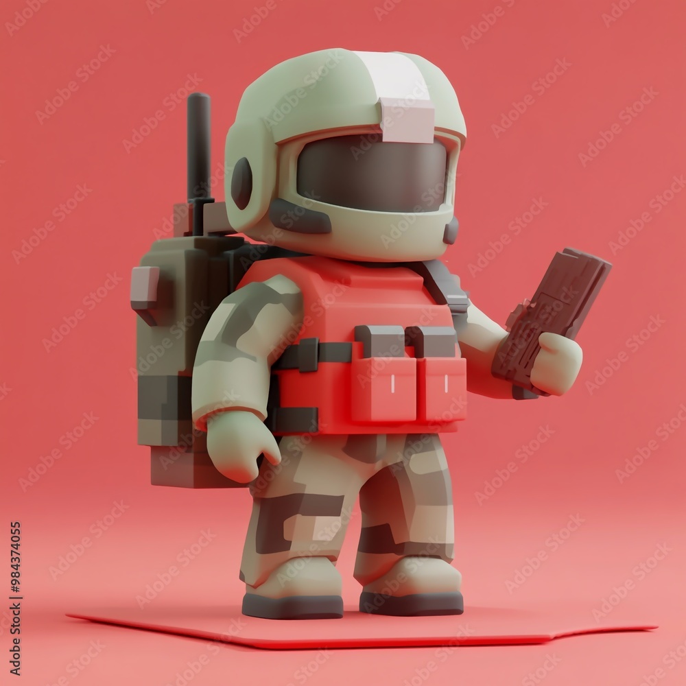 Naklejka premium 3D Planning Icon: Short Term Strategy for Immediate Goals Logo Illustration