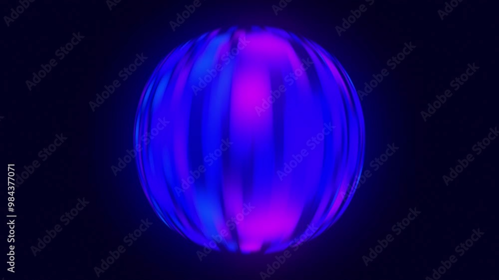 loop is a blue pink glowing sphere . background motion animation. loop is a blue pink glowing sphere . background motion animation.