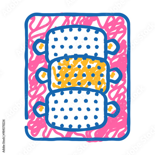 nozzles for callus remover doodle icon sketch vector. nozzles for callus remover sign. isolated symbol illustration