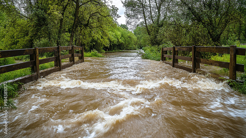 River Flooding: Rivers and streams may overflow their banks if they receive too much water from rainfall or upstream sources
