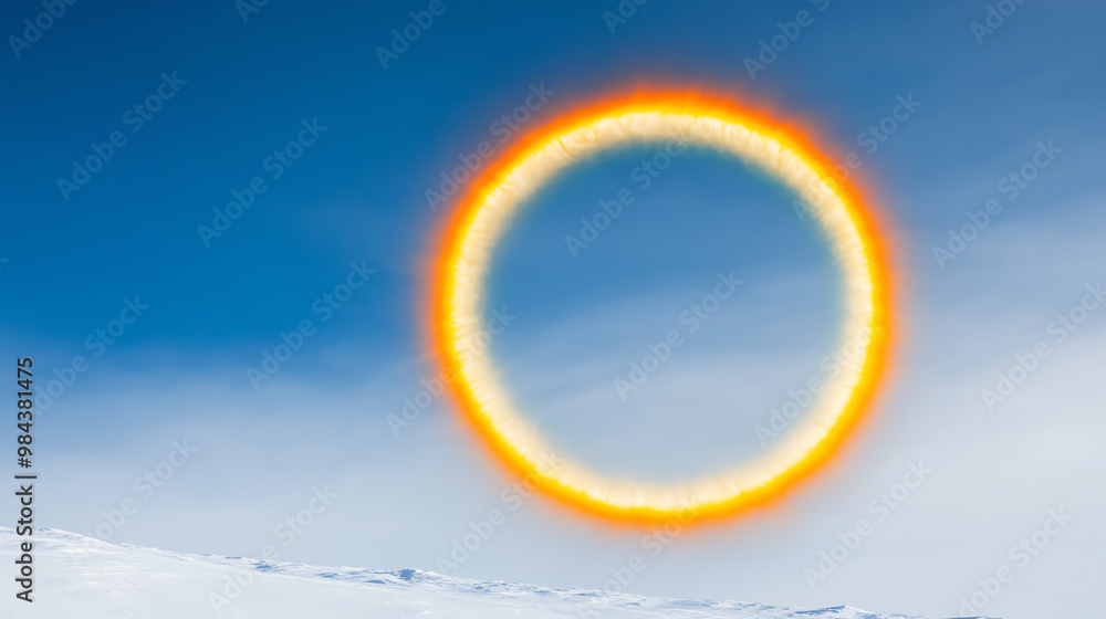 Sun Dog Parhelion Bright spots on either side of the Sun, caused by light refracting through ice crystals Sun Dog Parhelion Bright spots on either side of the Sun, caused by light refracting through ice crystals