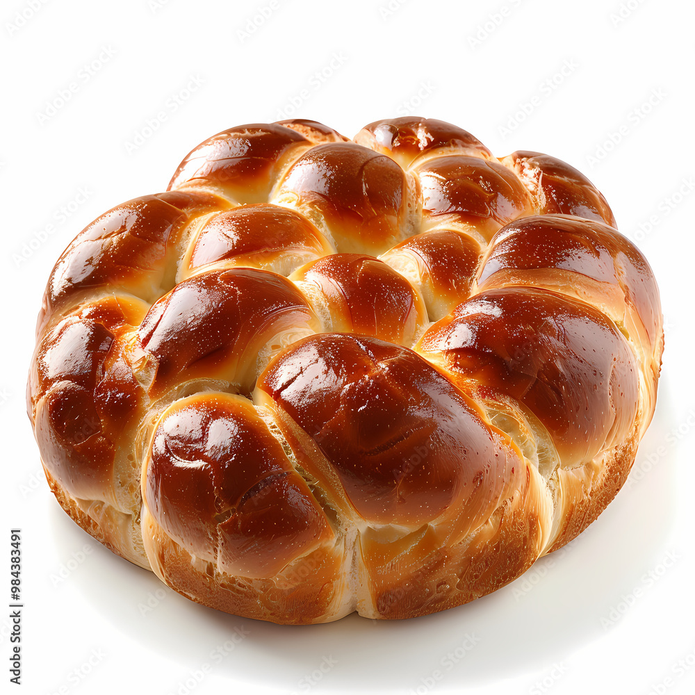 Brioche isolated white background Brioche isolated white background