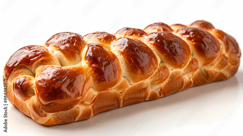 Brioche isolated white background Brioche isolated white background