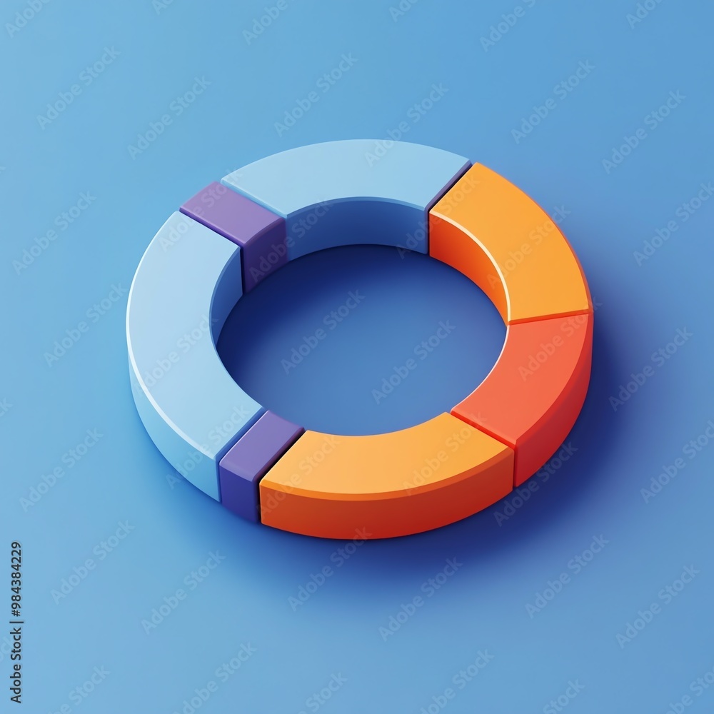 3D Progress Icon: Tracking Team Development and Success Logo Illustration 3D Progress Icon: Tracking Team Development and Success Logo Illustration