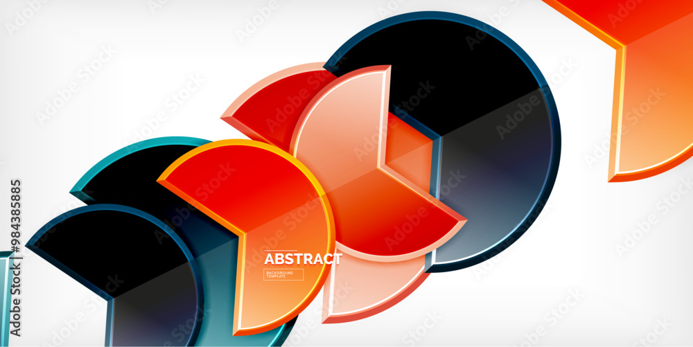Trendy round shapes with triangular angle design element. Vector Illustration For Wallpaper, Banner, Background, Card, Book Illustration, landing page Trendy round shapes with triangular angle design element. Vector Illustration For Wallpaper, Banner, Background, Card, Book Illustration, landing page