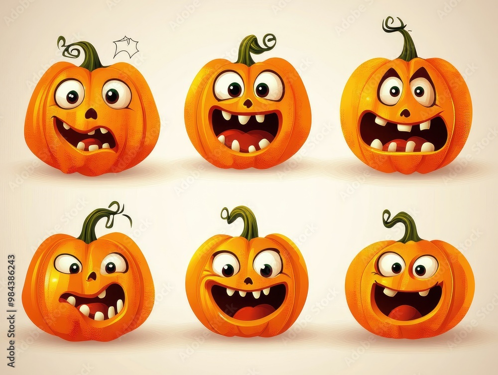 halloween pumpkin set halloween pumpkin set