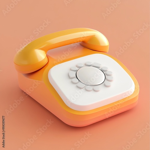 3D Voicemail Icon: Recorded Message for Communication Logo Illustration