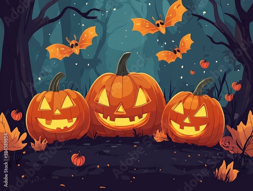 halloween pumpkin background photo