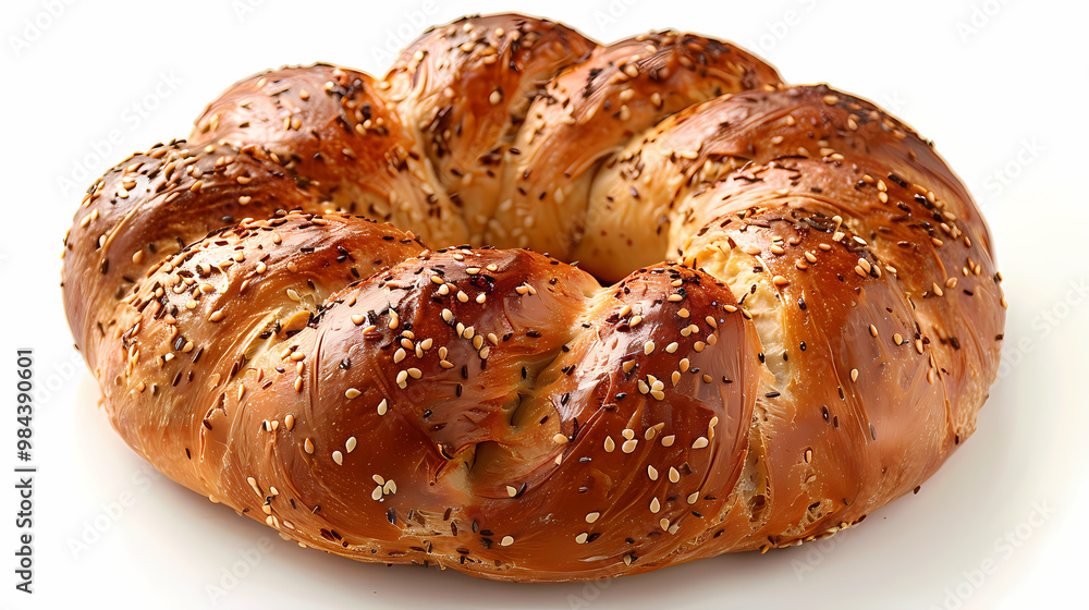 Pain Couronne isolated white background