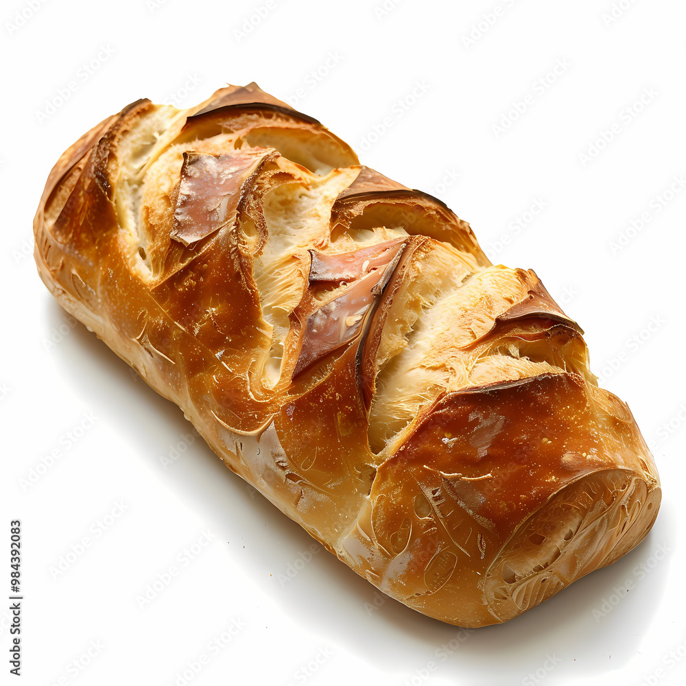 Pain de Compagne isolated white background Pain de Compagne isolated white background