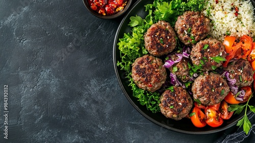 A Köfte. The most popular Turkish dishes. Turkish meatballs made from ground beef or lamb, mixed with spices and grilled or fried. They are often served with sides like rice, grilled vegetables.