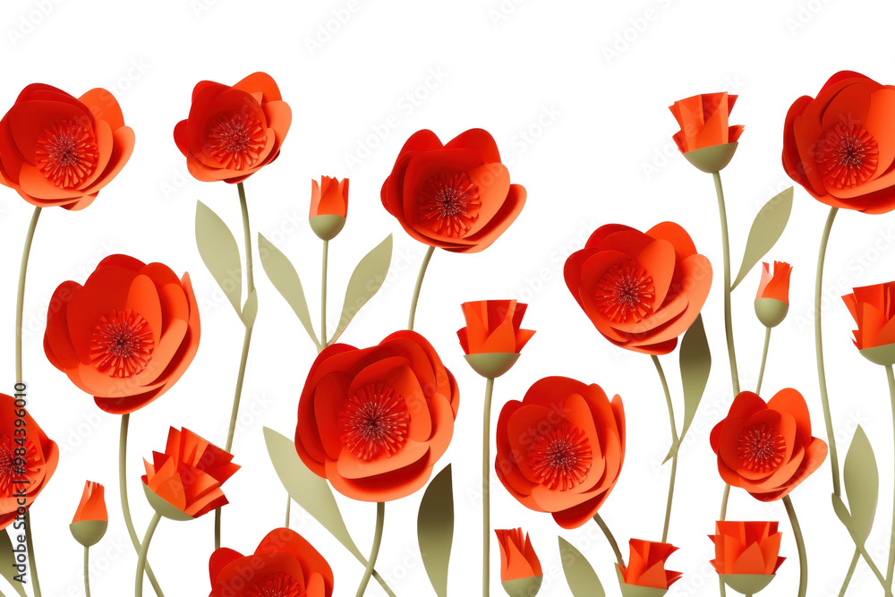 Obraz premium PNG Poppy flower petal plant.