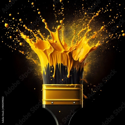 Energetic paintbrush photography
Detailed paintbrush bristles