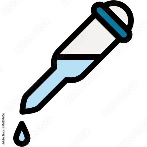 Eyedropper, Dropper, Test, Dosage, Construction And Tools Icon