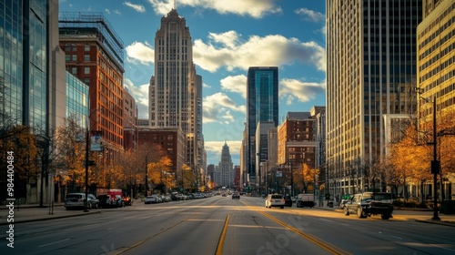 Dowtown side of Detroit