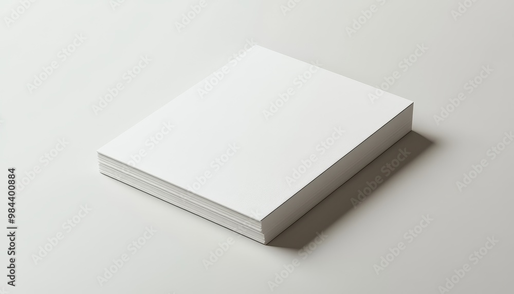 Professional A4 Portrait Document Mock-up on Soft White Background for Presentations and Displays Professional A4 Portrait Document Mock-up on Soft White Background for Presentations and Displays