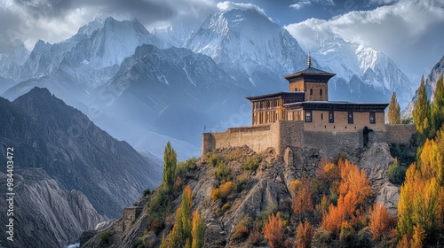 castle in the mountains