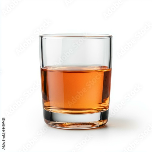 A close-up of a glass filled with amber liquid, ideal for blog posts and advertisements focusing on beverages or relaxation.