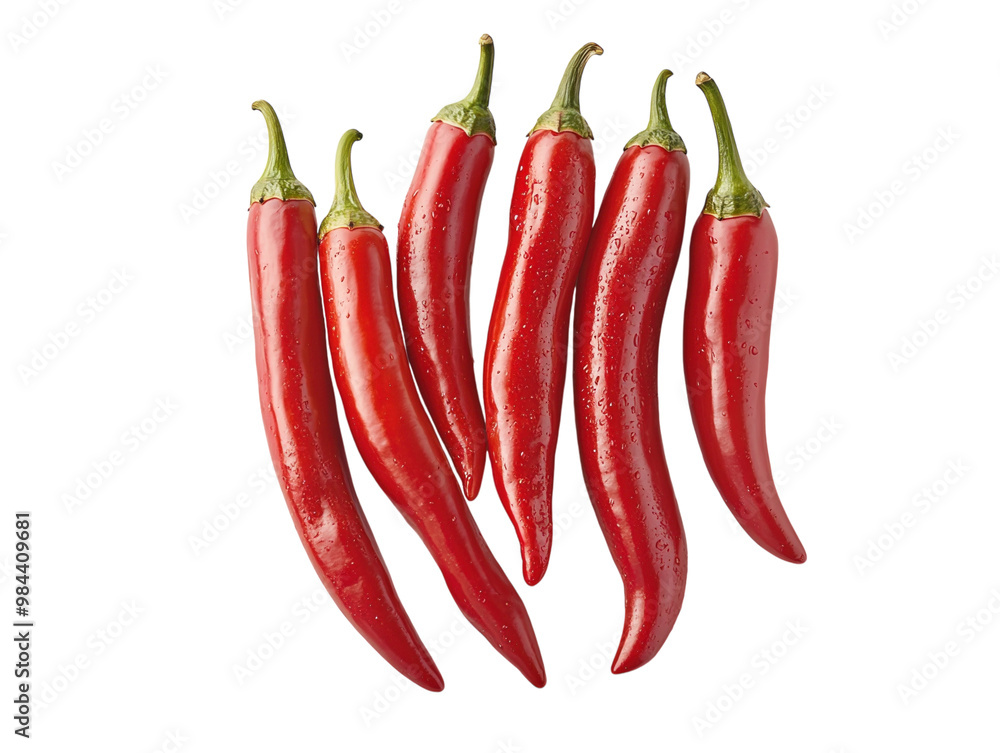 Floating red chili peppers on white background. PNG transparent. Floating red chili peppers on white background. PNG transparent.