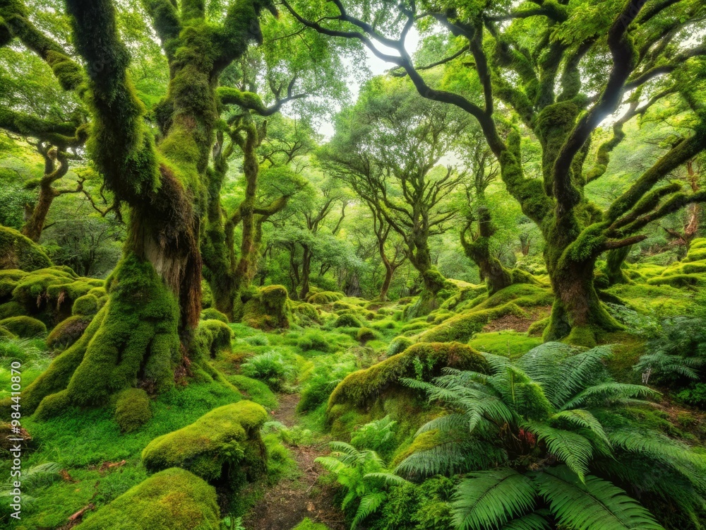 Lush canopies stretch towards the misty Scottish sky, emerald glades shimmering with life, primordial whispers carried on the gentle Knapdale breeze. Lush canopies stretch towards the misty Scottish sky, emerald glades shimmering with life, primordial whispers carried on the gentle Knapdale breeze.