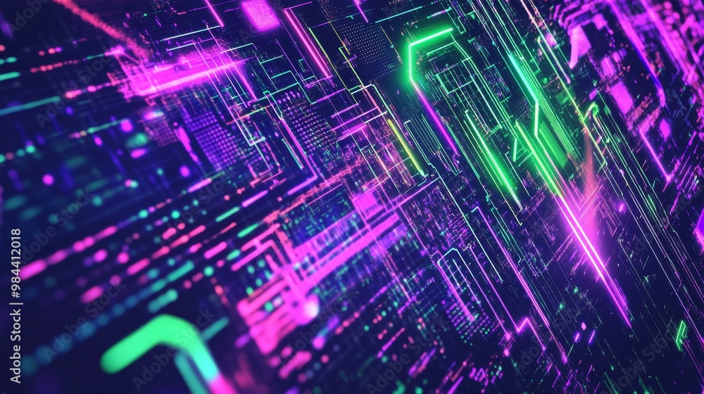 Sleek Cyber Monday Promotional Banner with Modern Digital Art