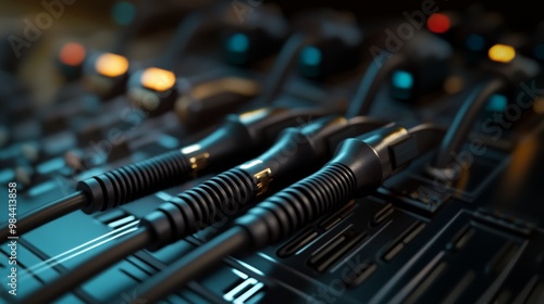 A detailed photo shows the design of audio jack cables, focusing on the plugs.