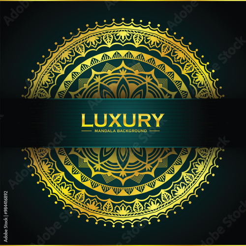 Creative Luxury ornamental mandala design, Vector design Template