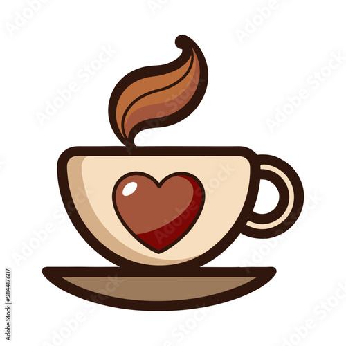 Coffee cup silhouette vector design