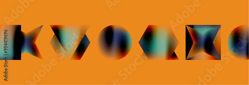 Fluid color geometric shapes abstract background. Vector Illustration For Wallpaper, Banner, Background, Card, Book Illustration, landing page