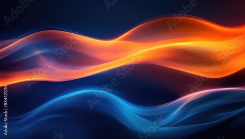 Abstract background with a blurred gradient light, the concept of energy flow.