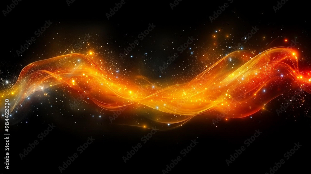A vibrant swirl of fiery colors, illuminated by sparkling particles, creating a dynamic and mesmerizing abstract effect. A vibrant swirl of fiery colors, illuminated by sparkling particles, creating a dynamic and mesmerizing abstract effect.