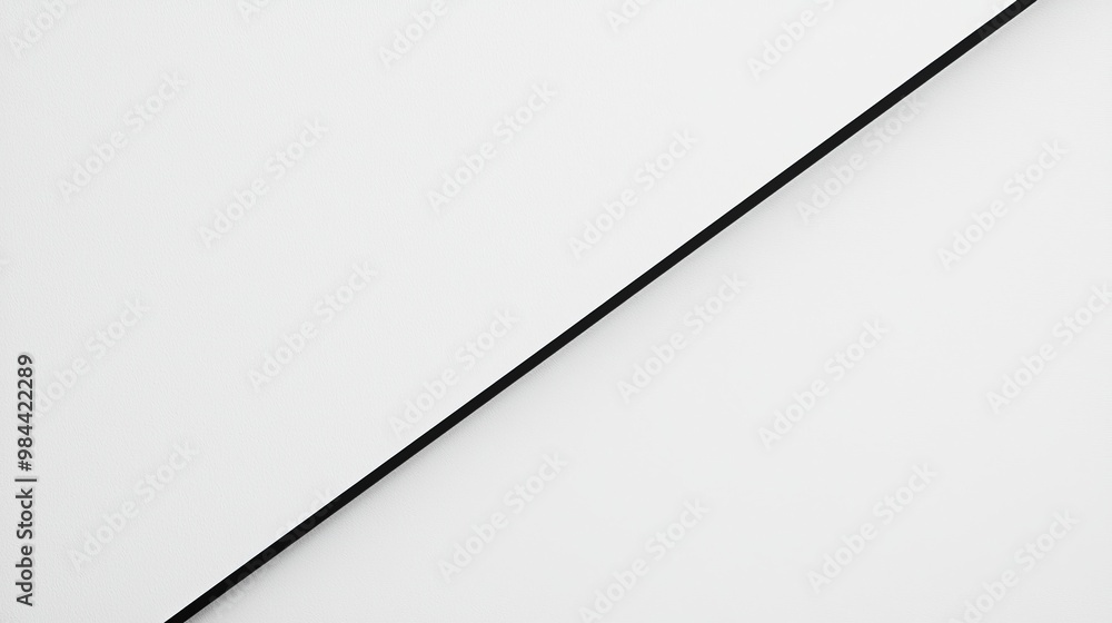 Minimalist White Background with Diagonal Black Line Minimalist White Background with Diagonal Black Line