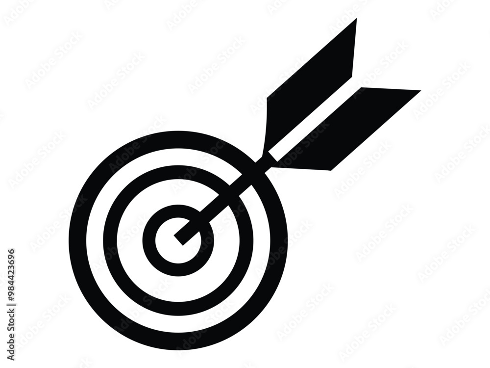 Target icon on a white background Target icon on a white background